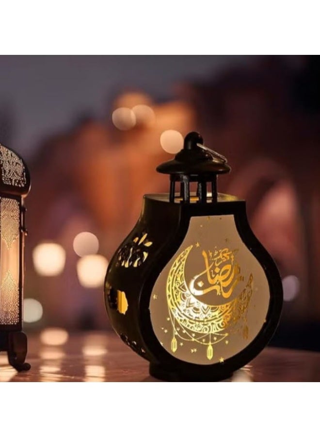“Set of 2 decorative Ramadan lanterns—perfect for adding a festive and elegant touch to your home.” - Image 1